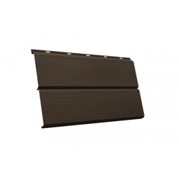 ГРАНД ЛАЙН ЭкоБрус 3D 0,345 Grand Line 0,5 GreenCoat Pural BT, с пленкой RR 32 темно-коричневый (RAL 8019 серо-коричневый)