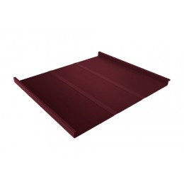ГРАНД ЛАЙН Фальц двойной стоячий Line Grand Line 0,5 Satin Matt с пленкой на замках RAL 3005 красное вино